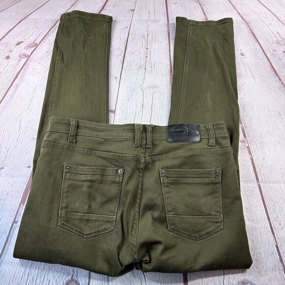 Copper Rivet Green Mens Denim 38x34  Distressed Jeans - Picture 11 of 11